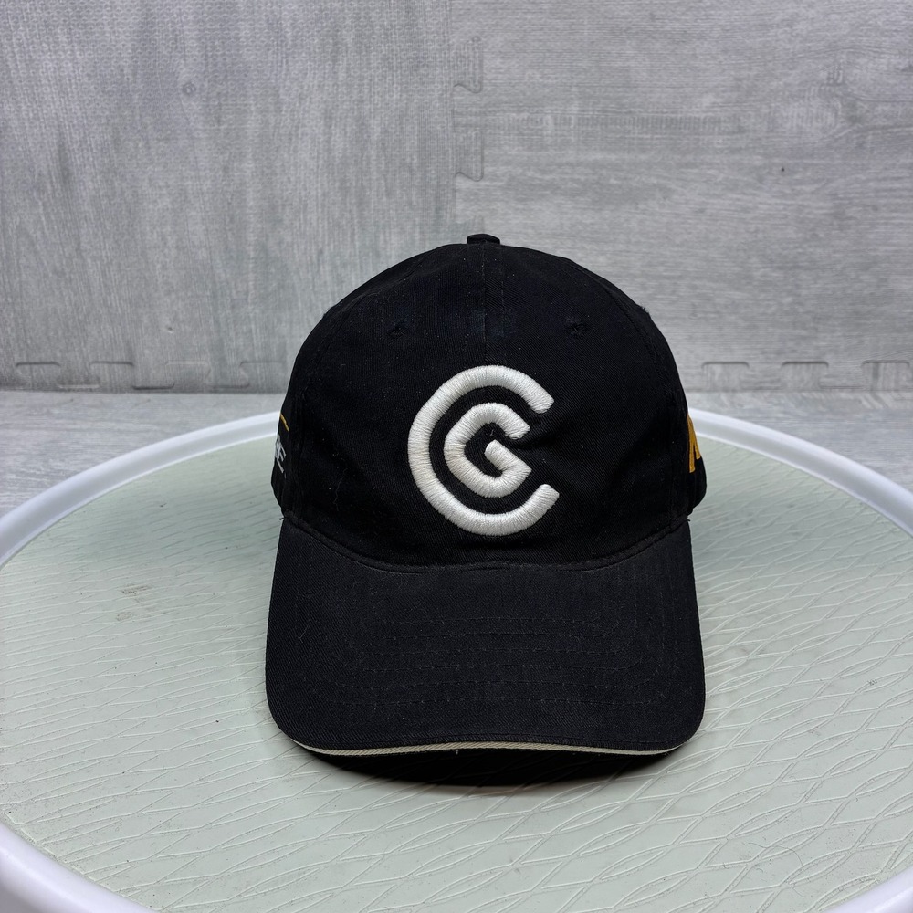 Cleveland Golf Hat Mens OSFA Black Cotton HiBore Embroidered Strapback Cap